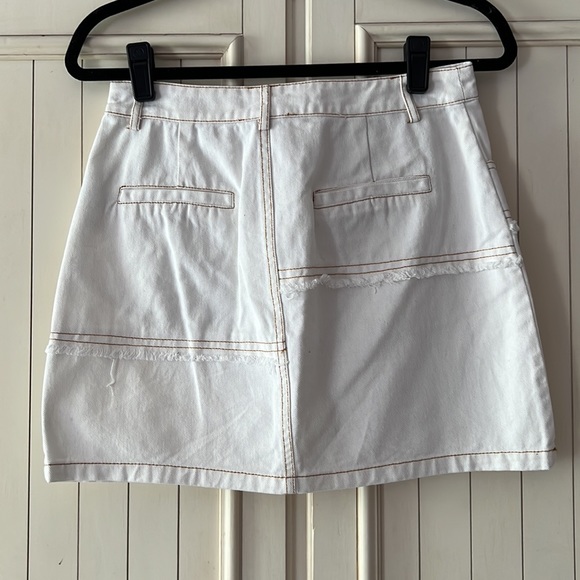 Altar’d State White Frayed Skirt - Picture 3 of 5